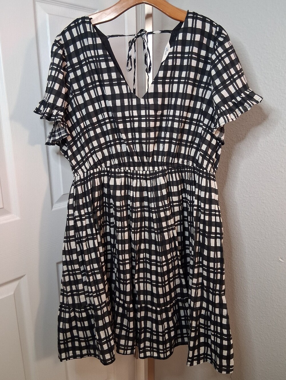 Terra & Sky Black And White Dress 1X